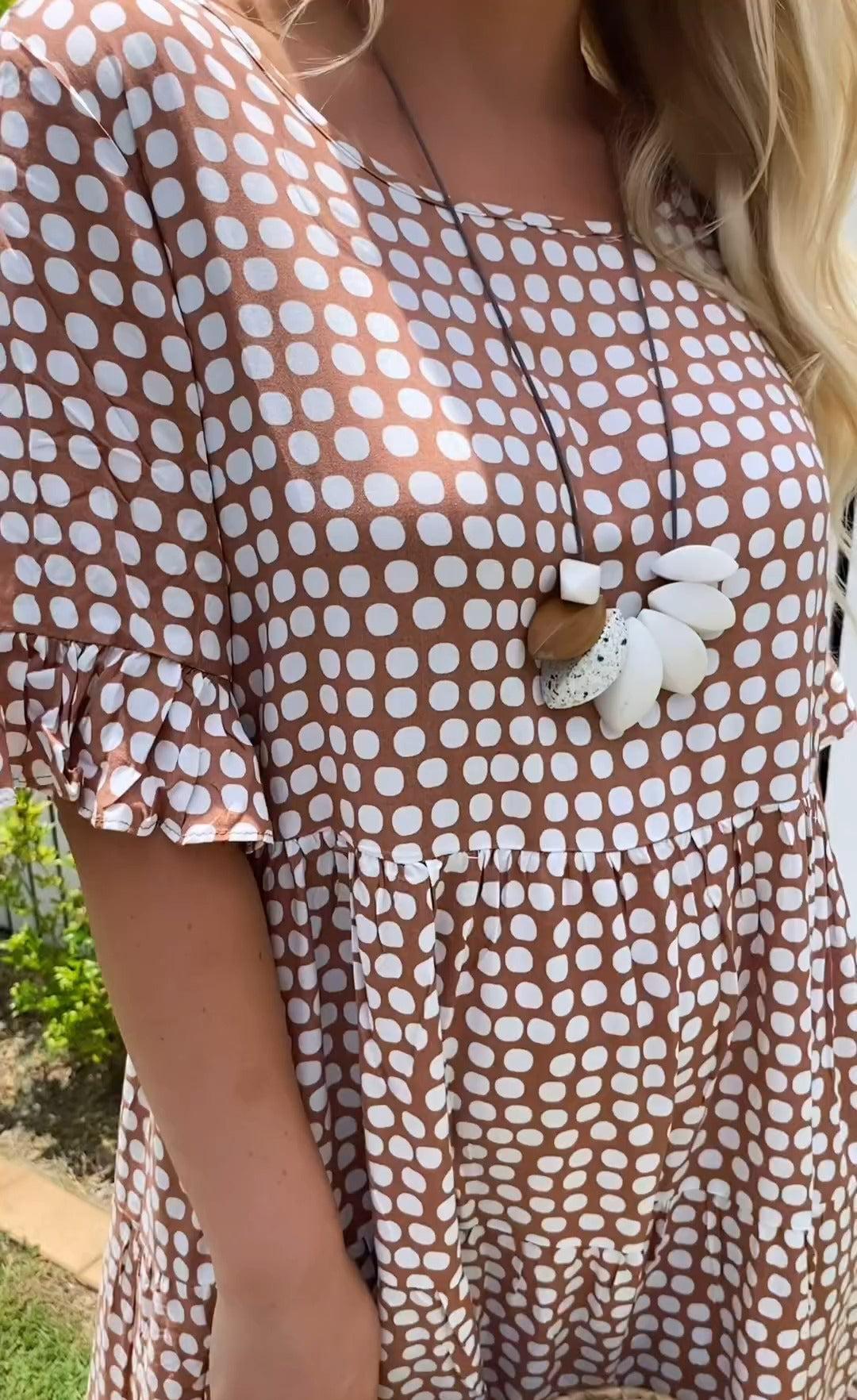 Maisie | Relaxed Polka Dot Midi Dress