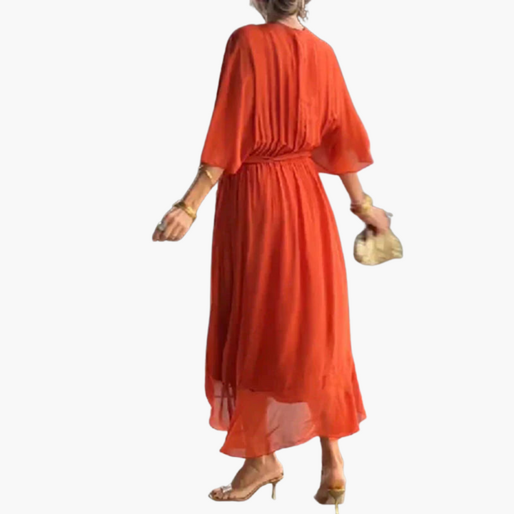 Leonie | Elegant Tie-Waist Midi Dress