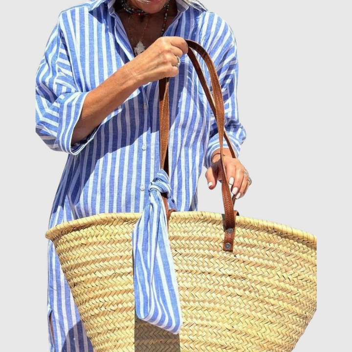 Maelis | Relaxed Striped Shirt Dress