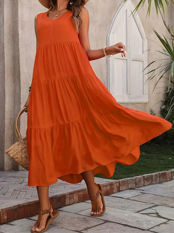 Liana | Sleeveless Flowy Summer Dress