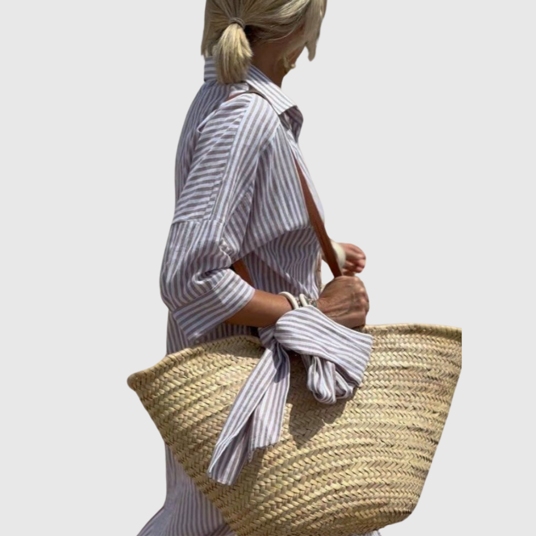 Maelis | Relaxed Striped Shirt Dress