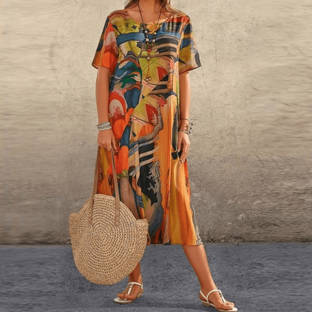 Marisol | Flowing Midi Dress, Summer Freedom