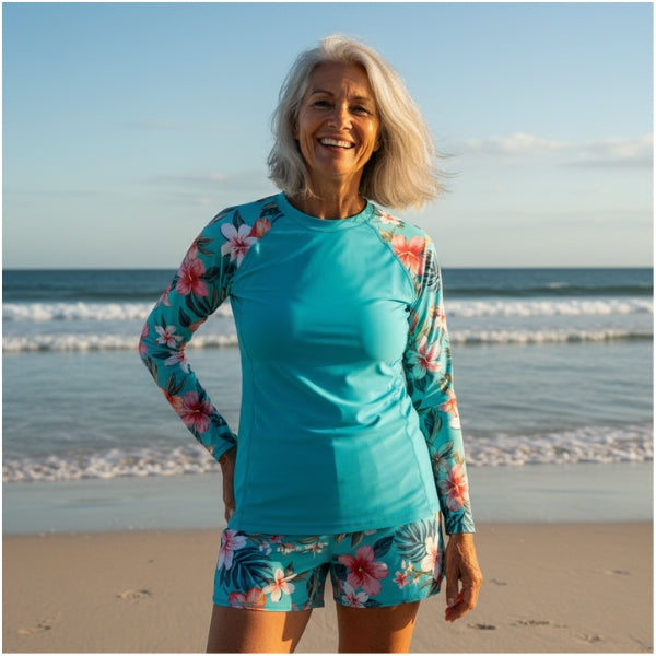 Seravia | Long Sleeve Rash Guard Swim Set