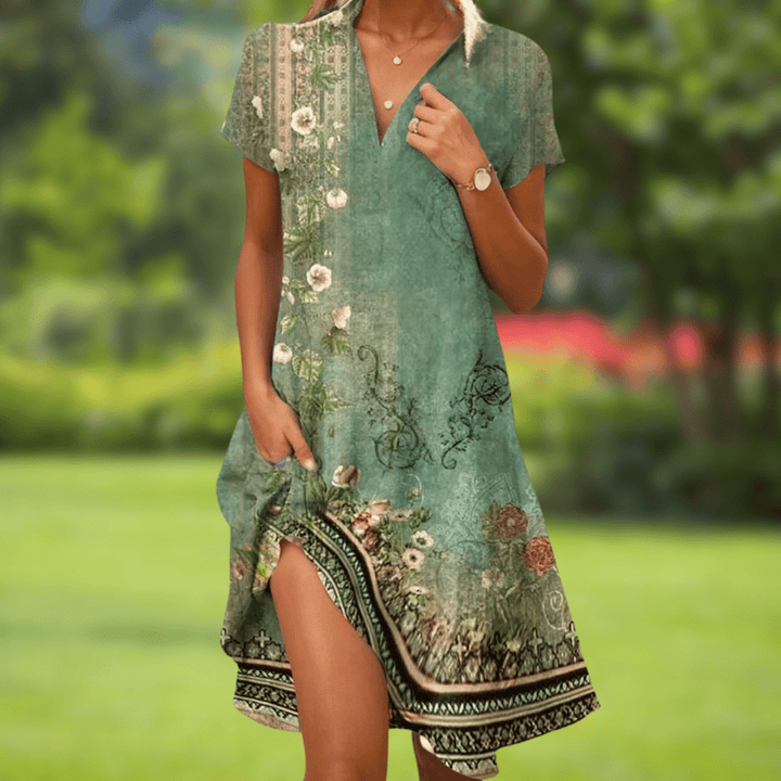 Nerina | V-Neck Summer Dress