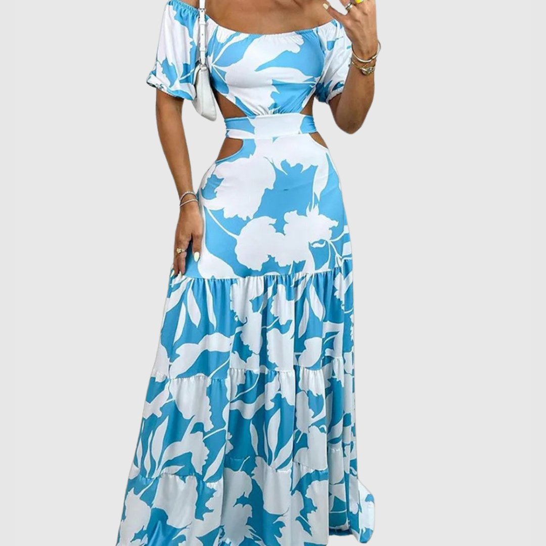Mira | Bold Off-Shoulder Maxi Dress