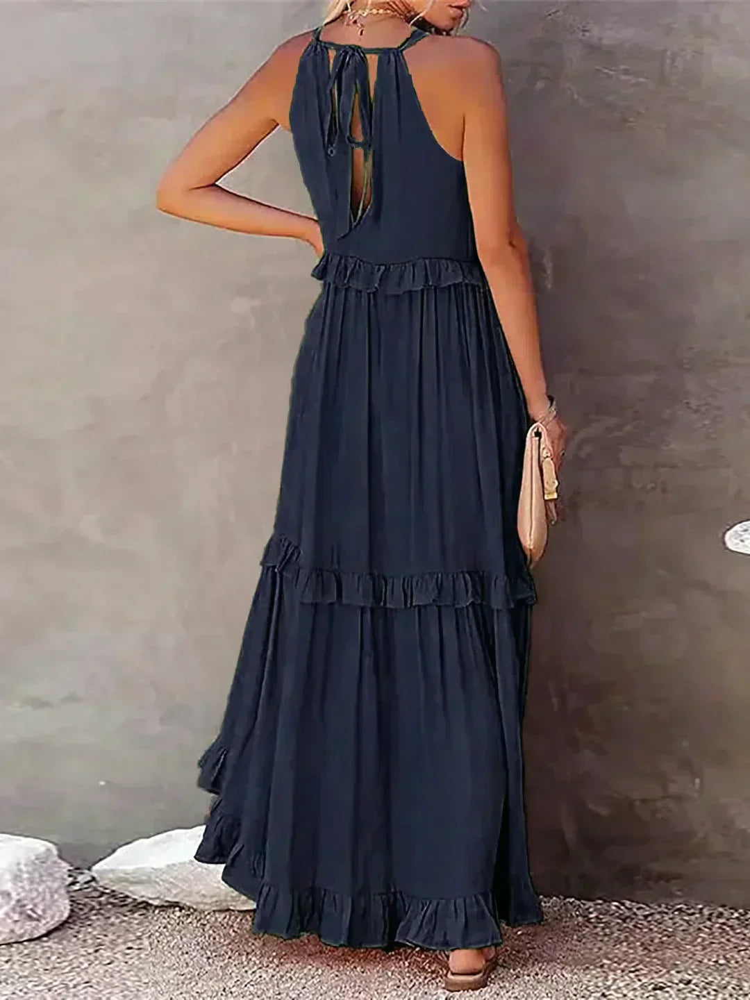 Zerina | Flowing Ruffle Maxi Dress