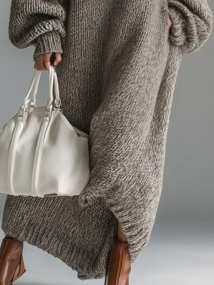 Elara | Relaxed Cozy Statement Knit Dress