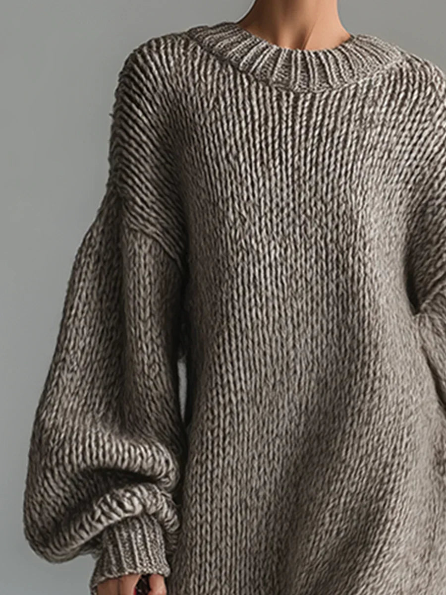 Elara | Relaxed Cozy Statement Knit Dress