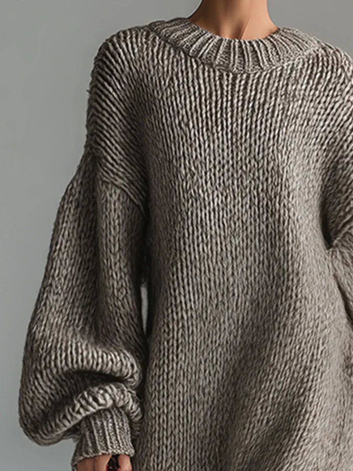Elara | Relaxed Cozy Statement Knit Dress