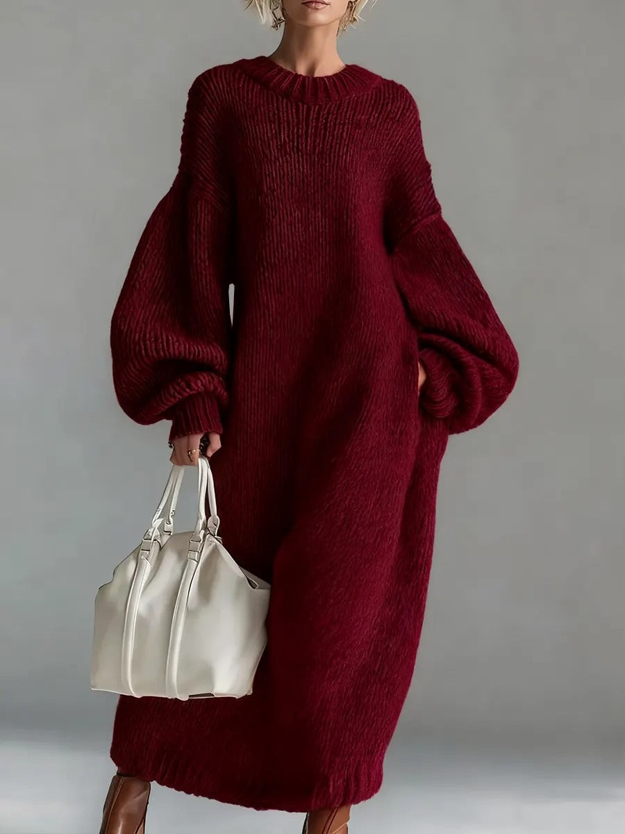 Elara | Relaxed Cozy Statement Knit Dress