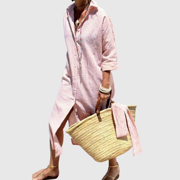 Maelis | Relaxed Striped Shirt Dress