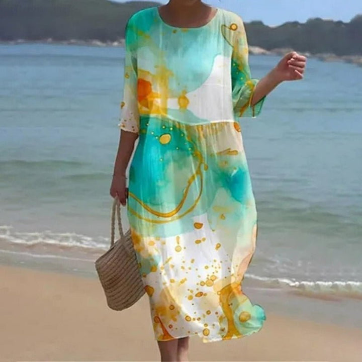 Amara | Relaxed Fit Floral Midi Dress