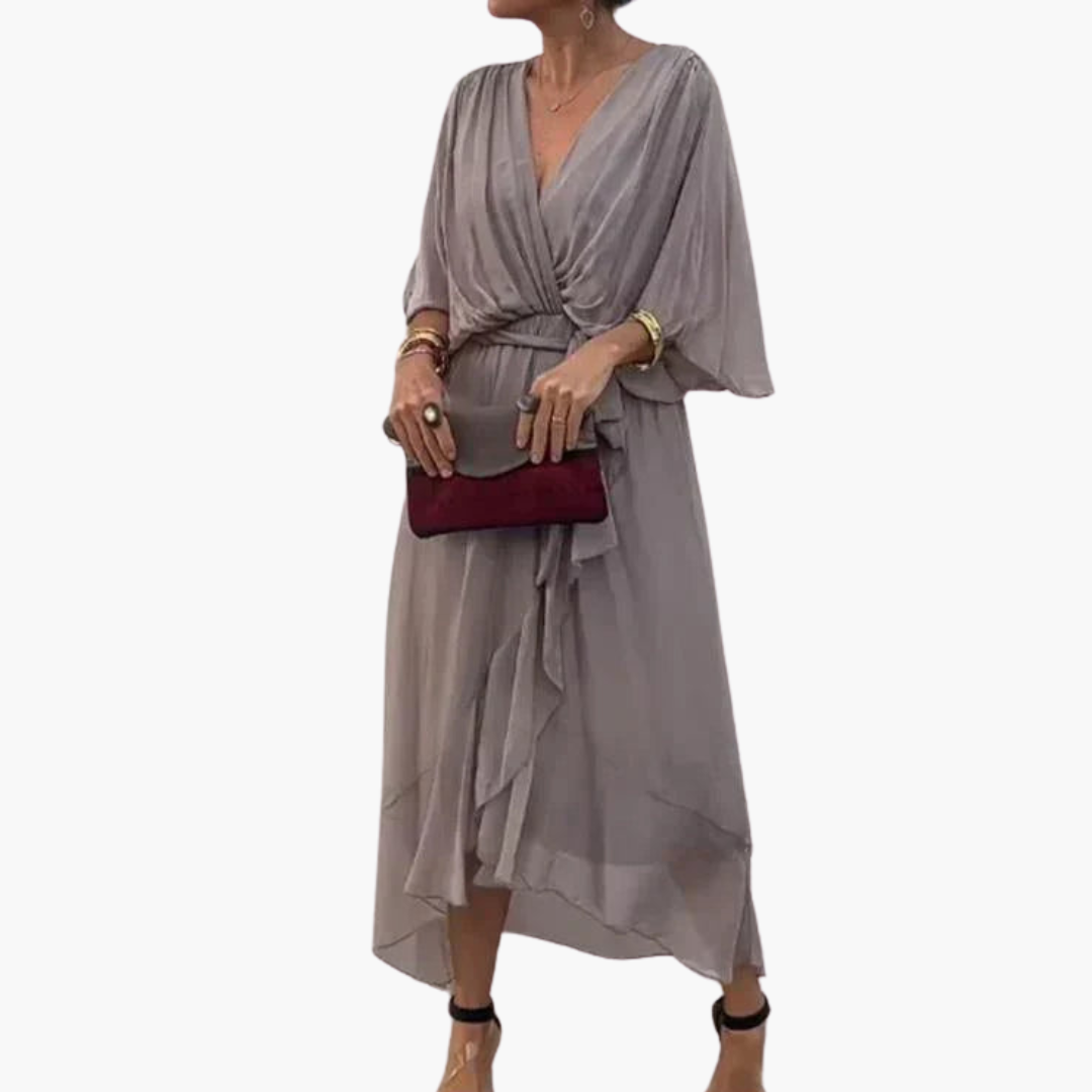 Leonie | Elegant Tie-Waist Midi Dress