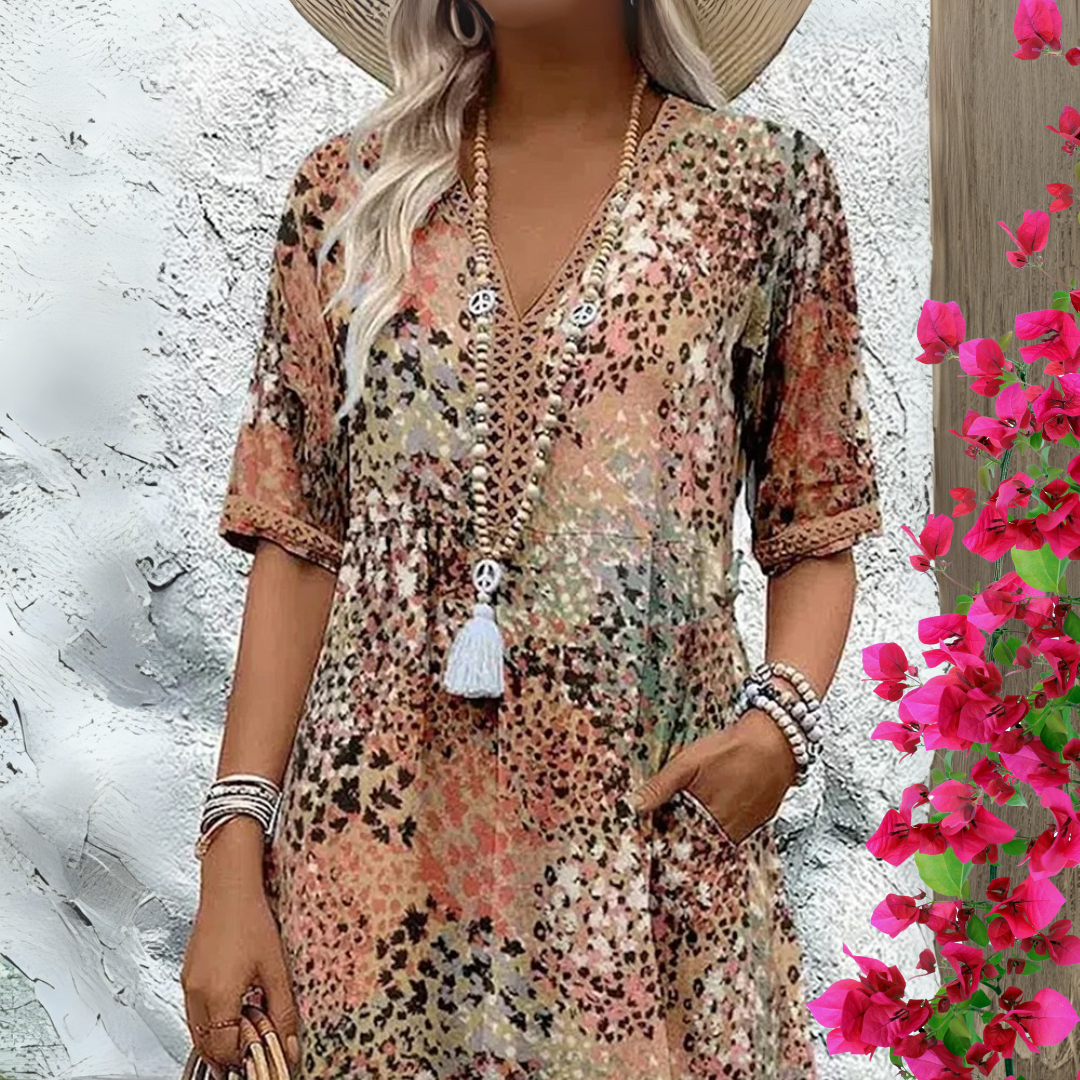 Zahara | Boho Printed Summer Dress
