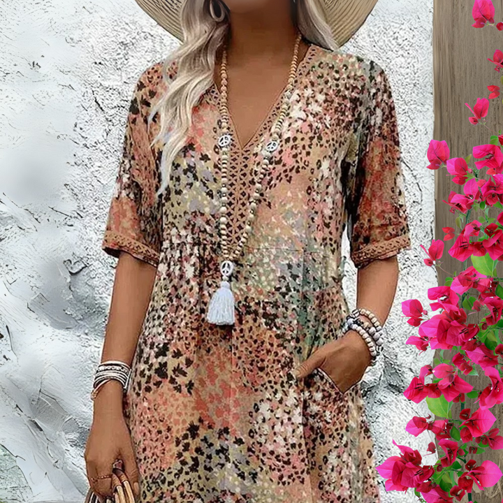 Zahara | Boho Printed Summer Dress