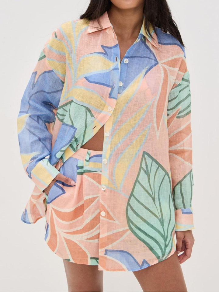 Sierra | Printed Button-Up Co-ord Set