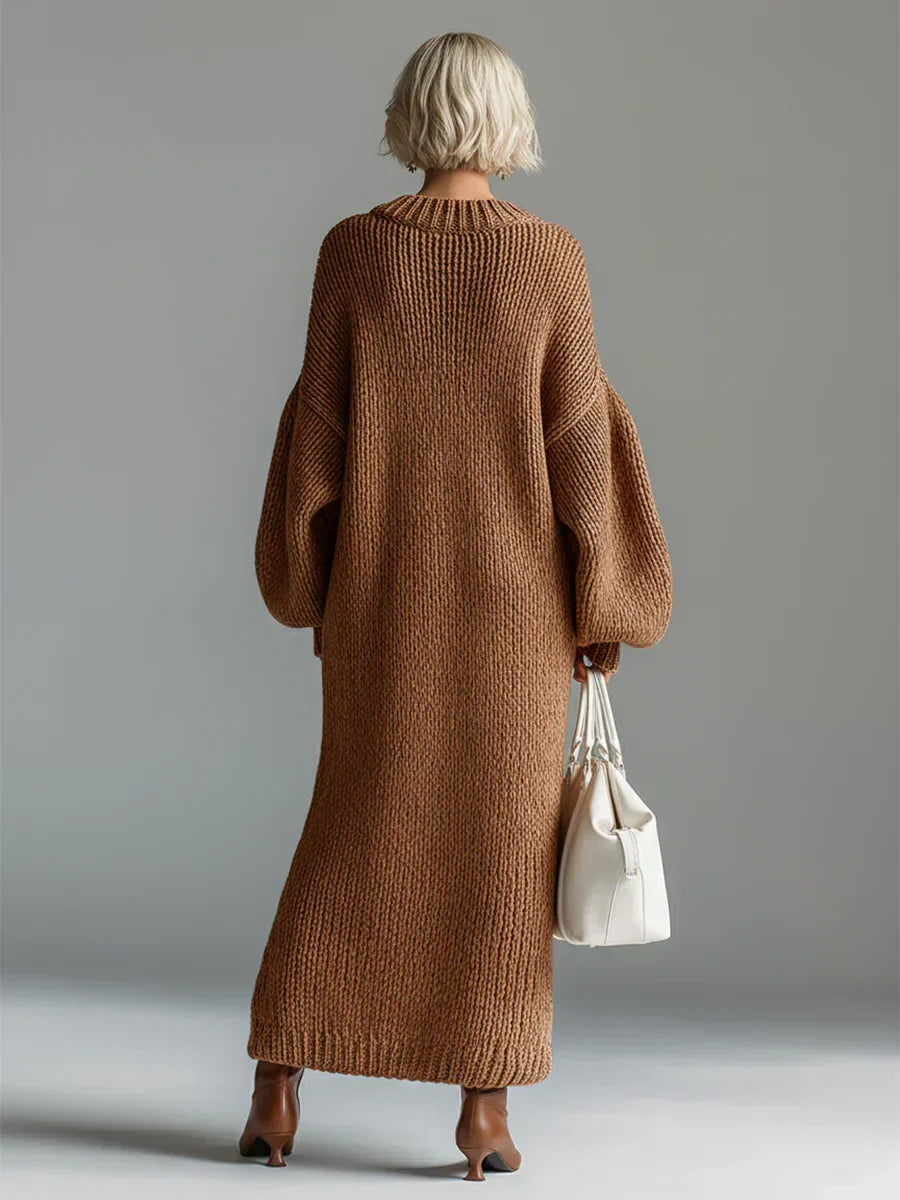 Elara | Relaxed Cozy Statement Knit Dress