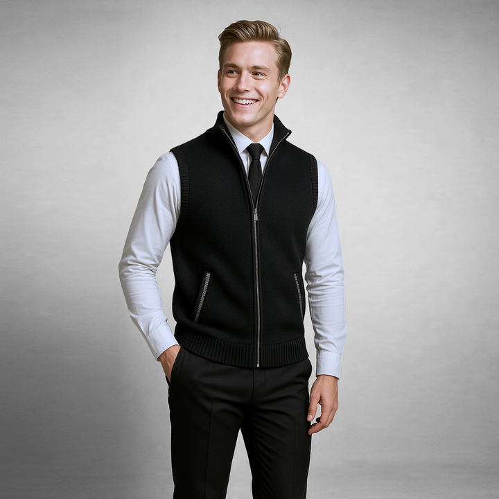 Callen | Smart Layer Zip Knit Vest