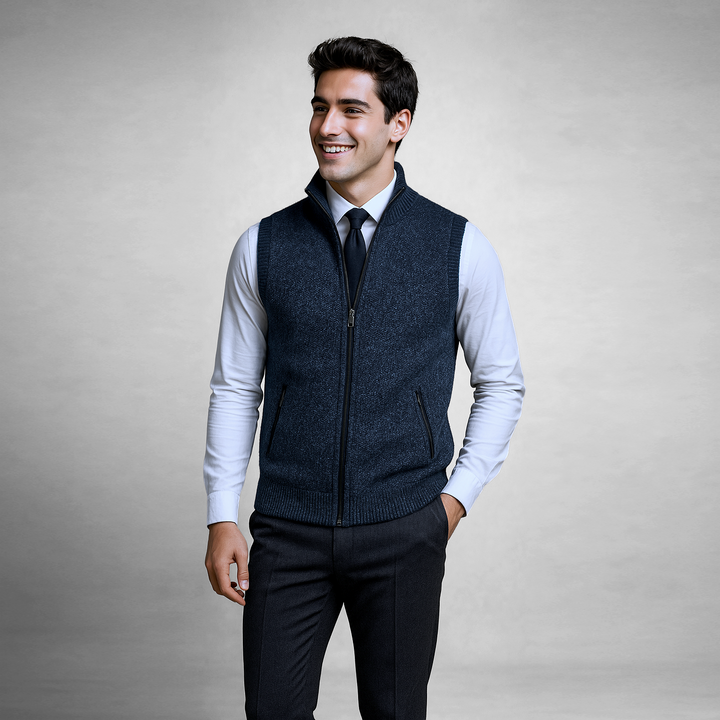 Callen | Smart Layer Zip Knit Vest