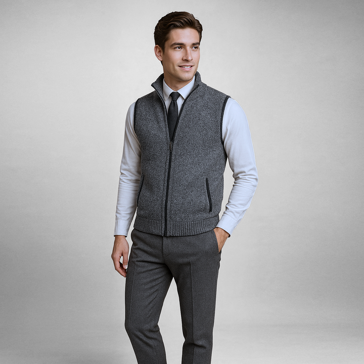 Callen | Smart Layer Zip Knit Vest