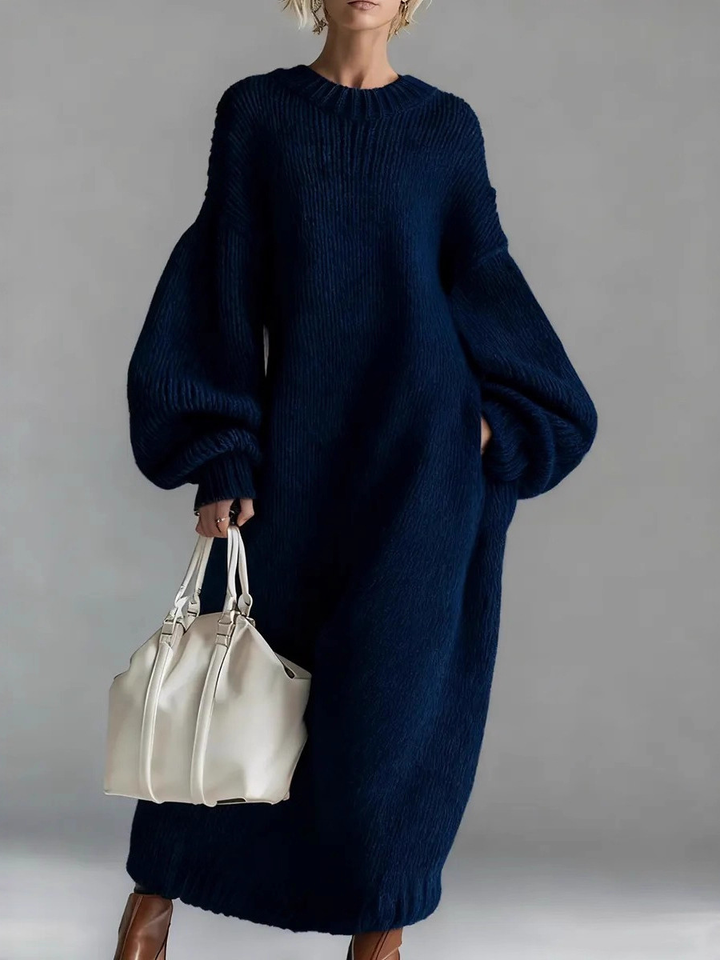 Elara | Relaxed Cozy Statement Knit Dress