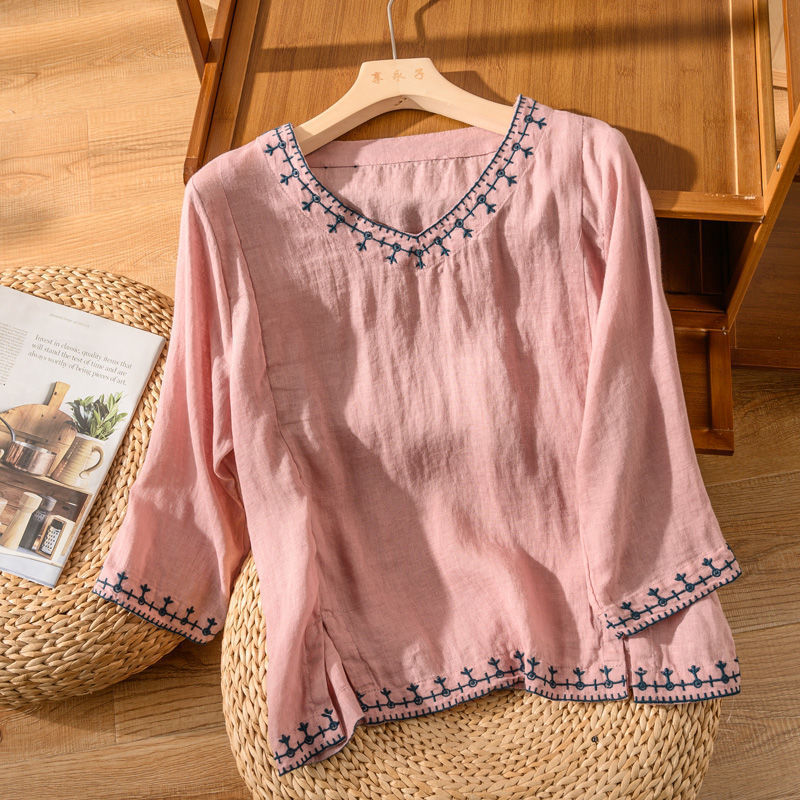 Leona | Embroidered Casual Blouse