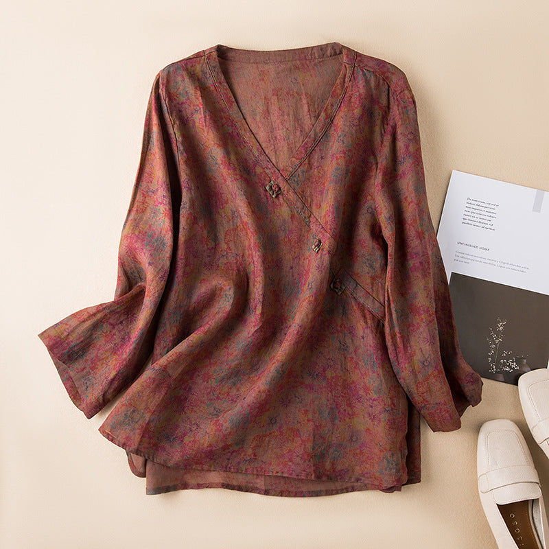Maribel | Elegant Floral Women’s Blouse