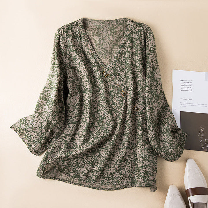 Maribel | Elegant Floral Women’s Blouse