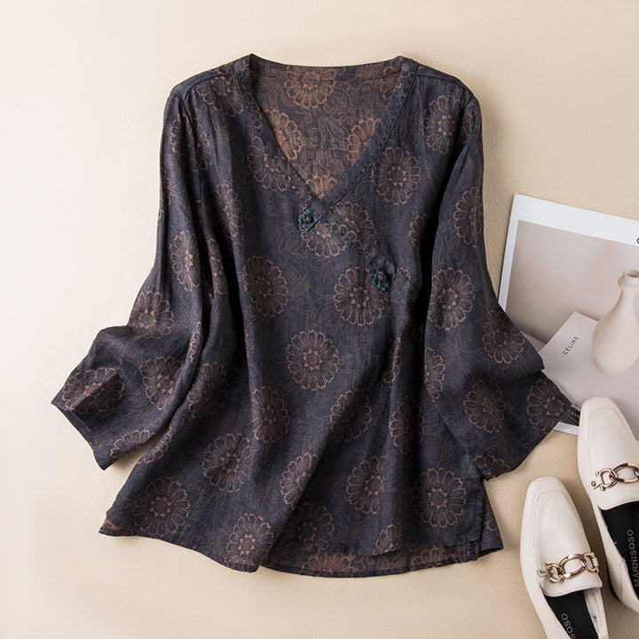 Maribel | Elegant Floral Women’s Blouse