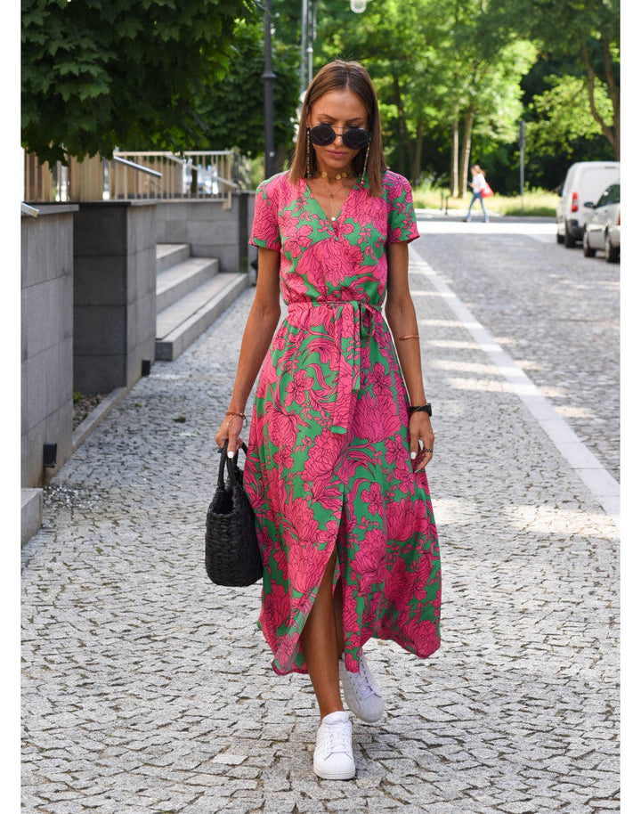 Zayla | Bold Floral Shirt Dress