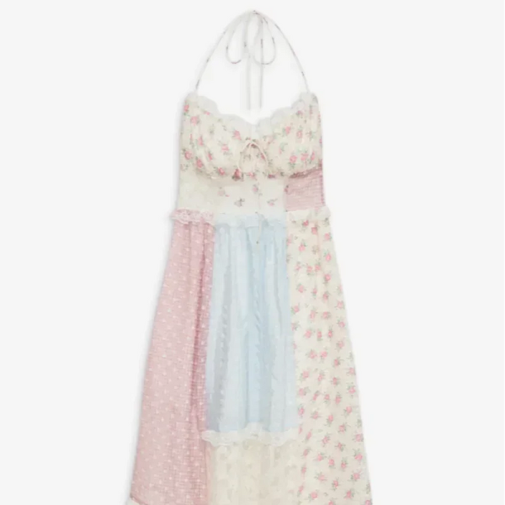 Celeste | Romantic Patchwork Maxi Dress