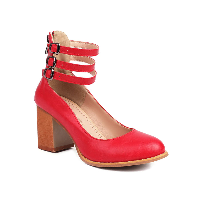 Averia | Women’s Strappy Block Heel Pumps