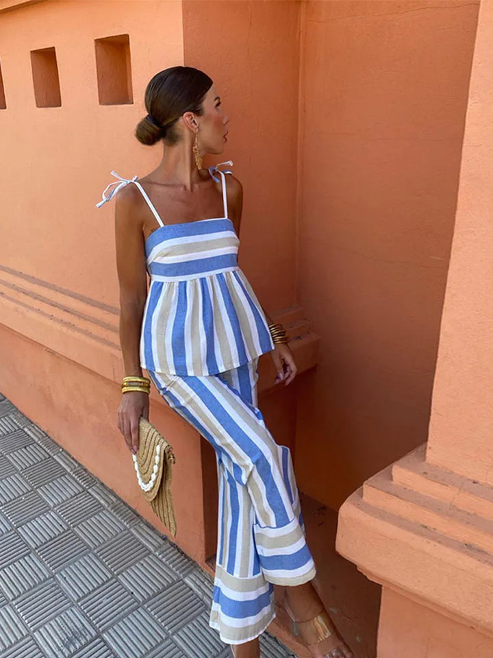 Tahlia | Striped Summer Co-ord Set