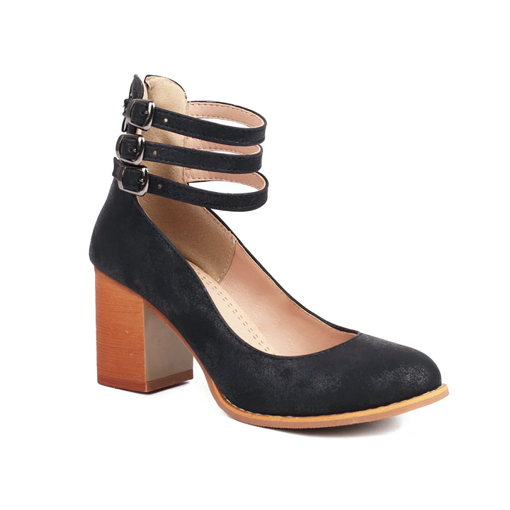 Averia | Women’s Strappy Block Heel Pumps