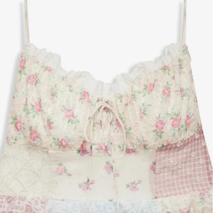 Celeste | Romantic Patchwork Maxi Dress