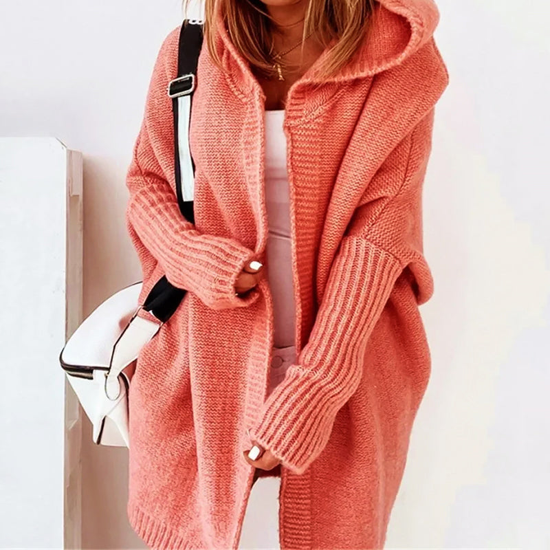 Layla | Cozy Oversized Hooded Cardigan