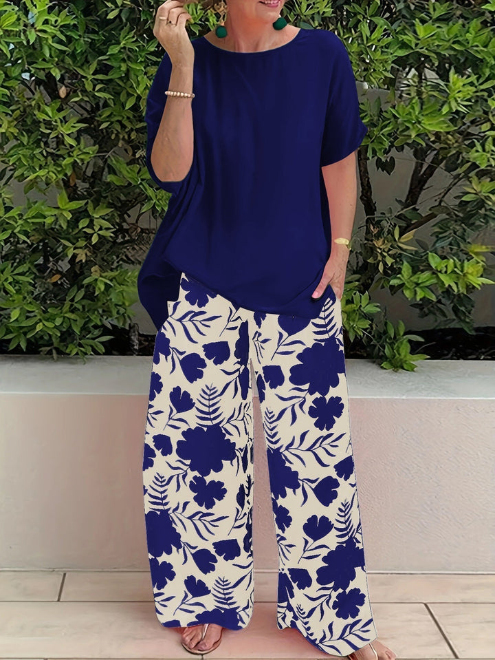 Serena | Floral Wide-Leg Trouser Set