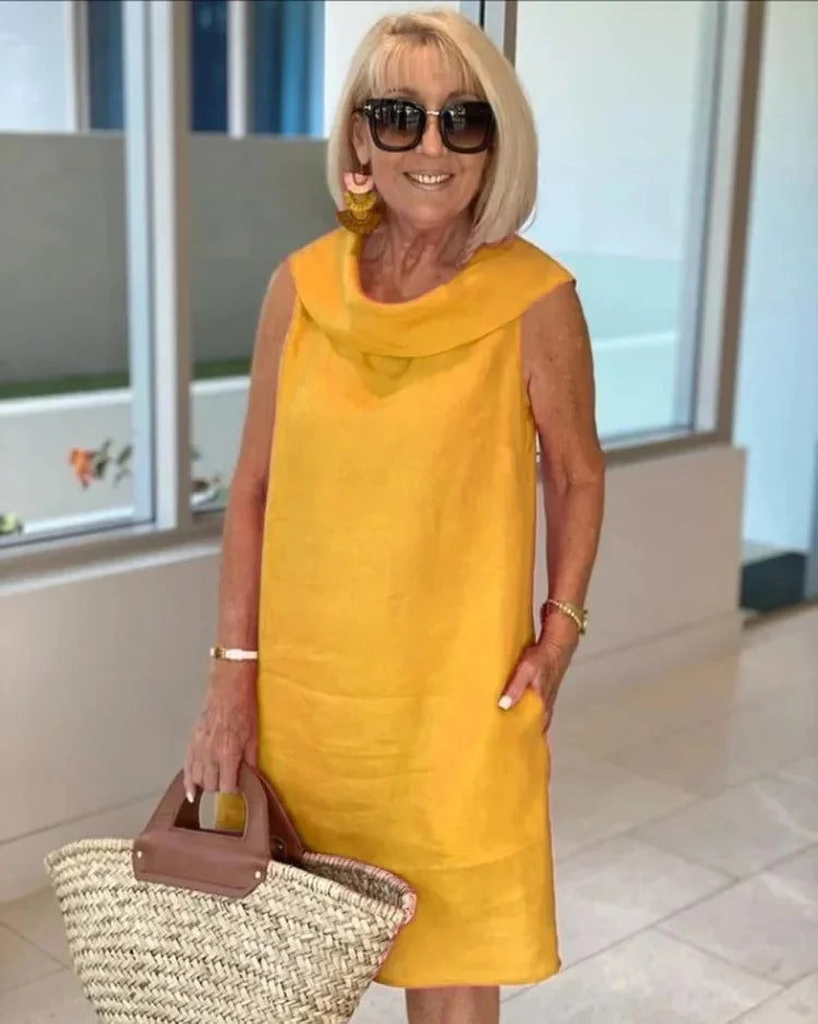 Vivienne | Elegant Cowl-Neck Summer Dress