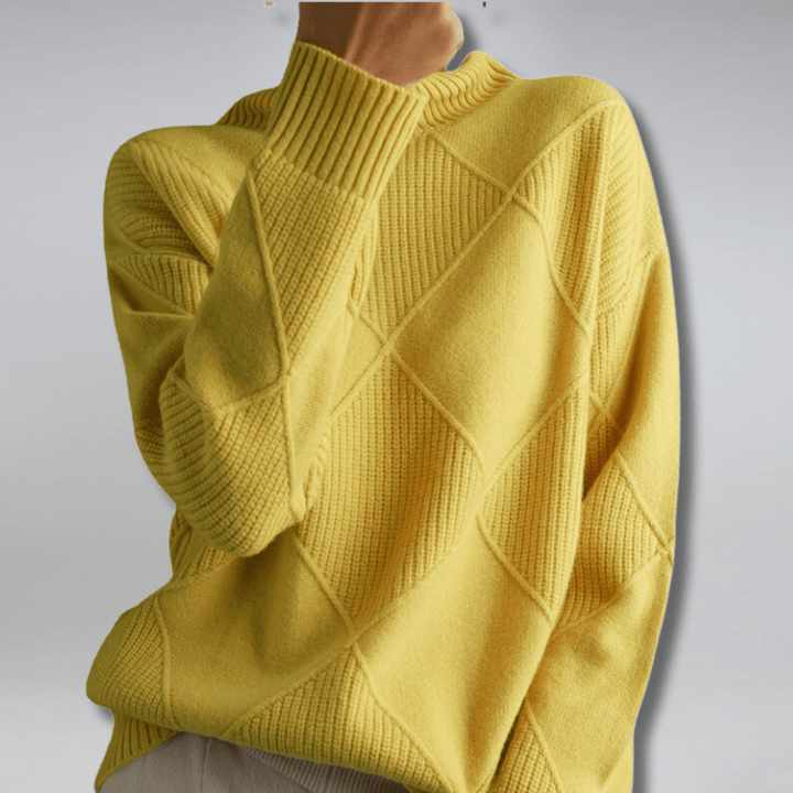 Solenne | Bold Texture Knit Sweater