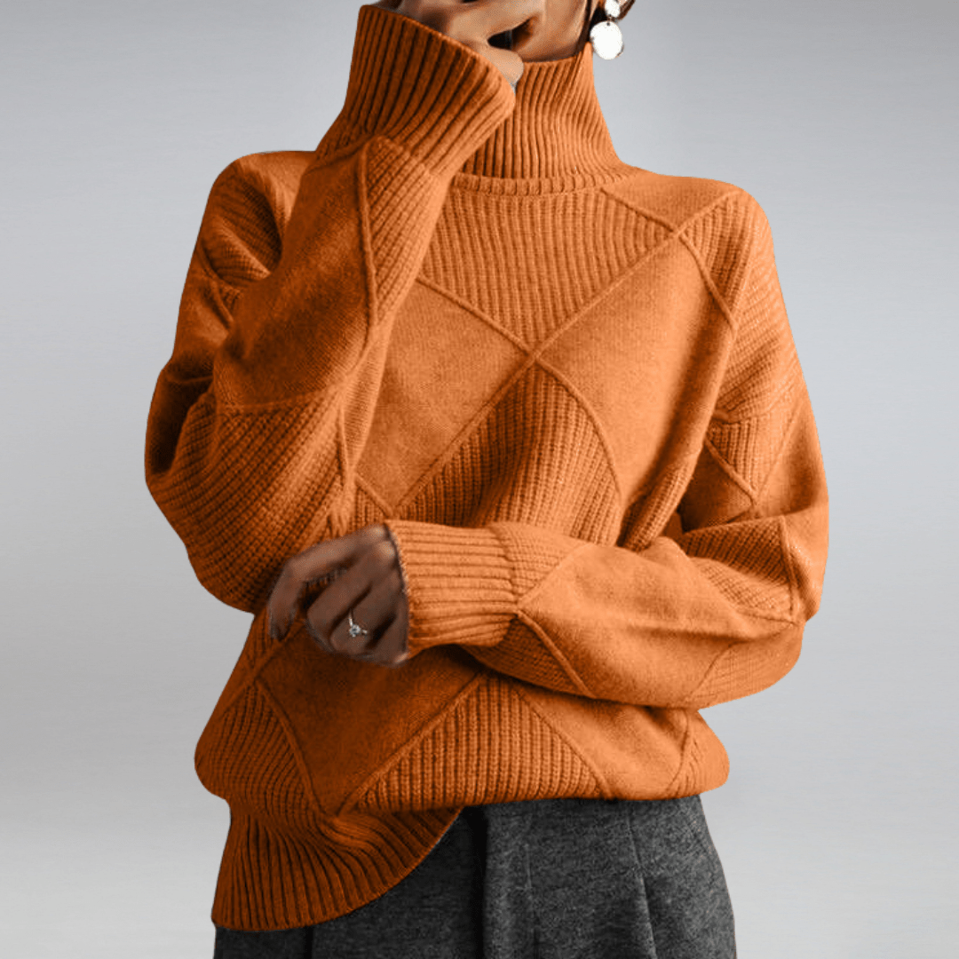 Solenne | Bold Texture Knit Sweater