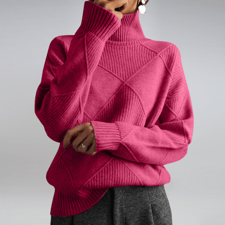 Solenne | Bold Texture Knit Sweater