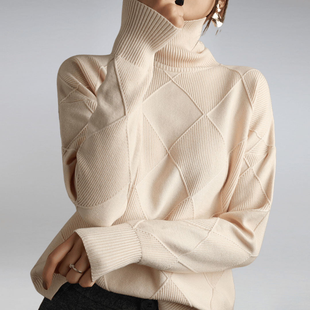Solenne | Bold Texture Knit Sweater