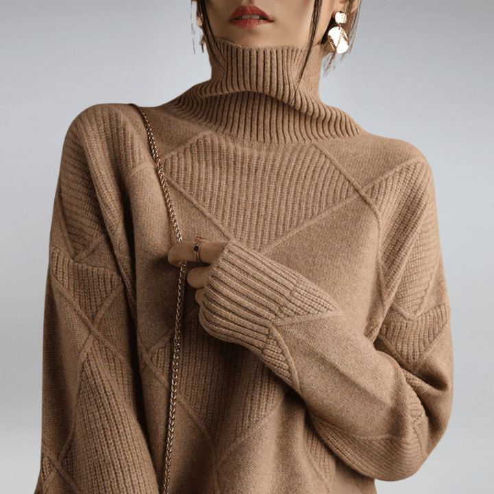 Solenne | Bold Texture Knit Sweater