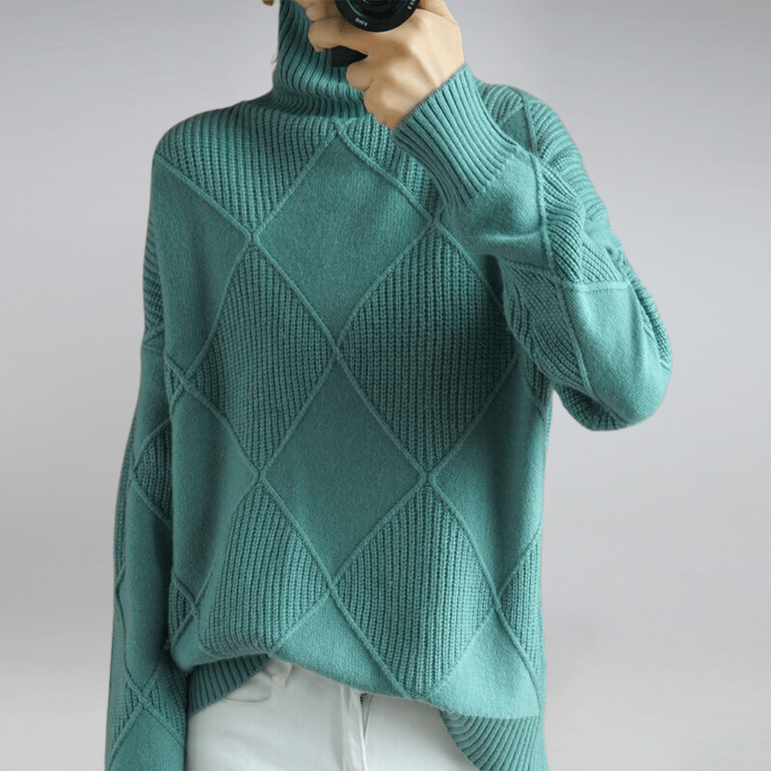 Solenne | Bold Texture Knit Sweater