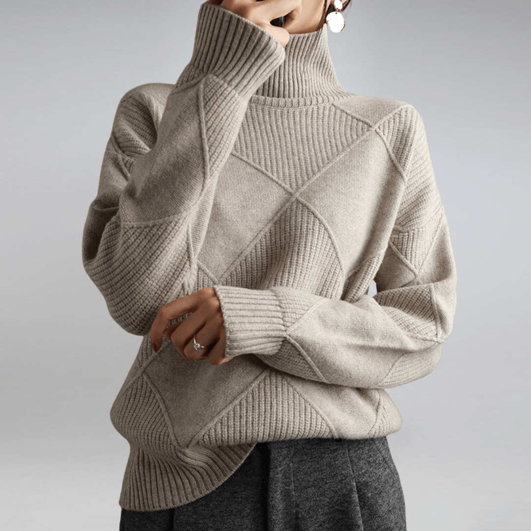 Solenne | Bold Texture Knit Sweater