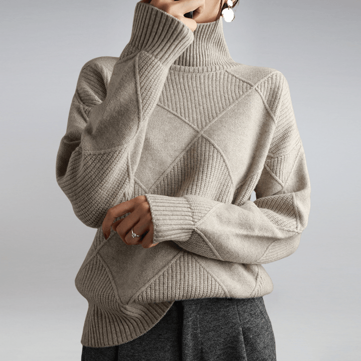 Solenne | Bold Texture Knit Sweater