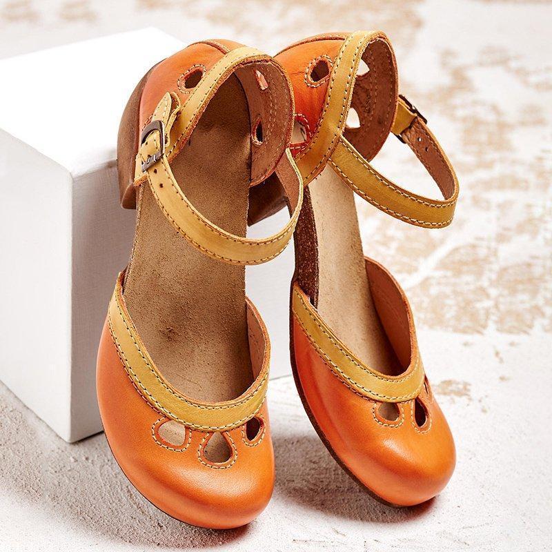 Claribel | Vintage Two-Tone Sandals