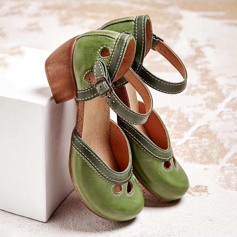 Claribel | Vintage Two-Tone Sandals