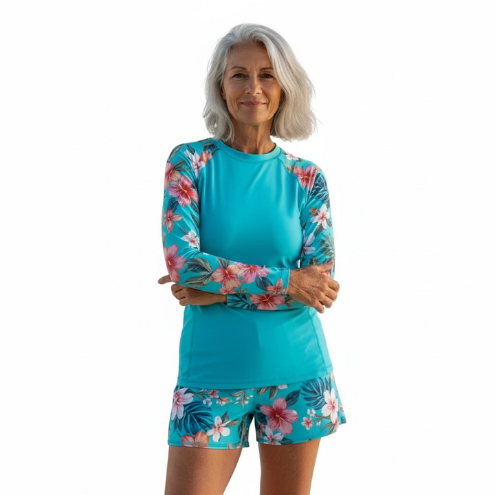 Seravia | Long Sleeve Rash Guard Swim Set