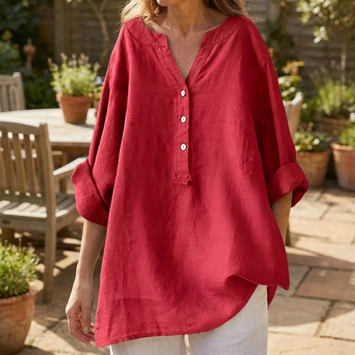 Amara | Everyday Relaxed Button Blouse